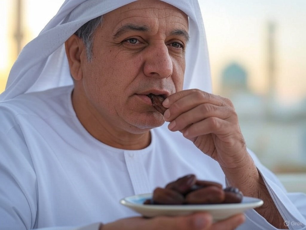 Ilustrasi Makan Kurma