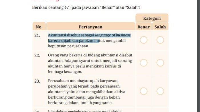 Kunci Jawaban Ekonomi Kelas 12 Sma Kurikulum Merdeka Halaman 193 194 Benar Atau Salah