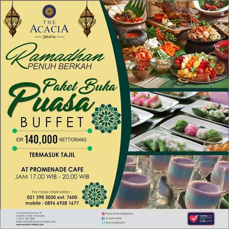 Rekomendasi Buka Puasa Di Hotel Terbaik Di Jakarta