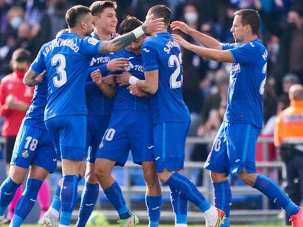 1641170843961 Pemain Getafe Rayakan Gol Ke Gawang Madrid