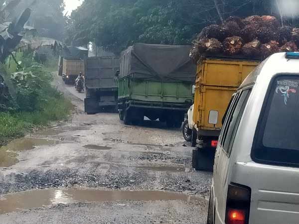 1667380262 Kerusakan Parah Jalan Lintas Tengah Pemprov Riau Salahkan Truk Odol 1