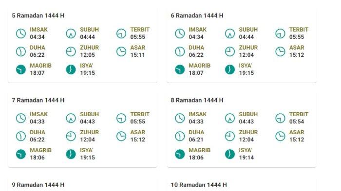 20230327 Jadwal Buka Puasa Ramadhan Dan Imsakiyah Hari Ini