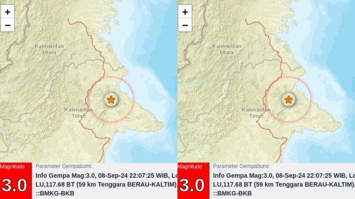 20240909 Gempa Di Kutim Kutai Timur Minggu 892024 Malam