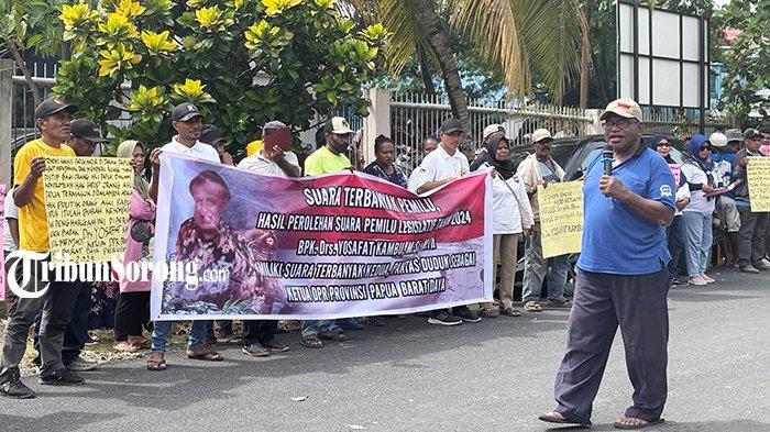 20250131 Unjuk Rasa Di Dprp Papua Barat Daya