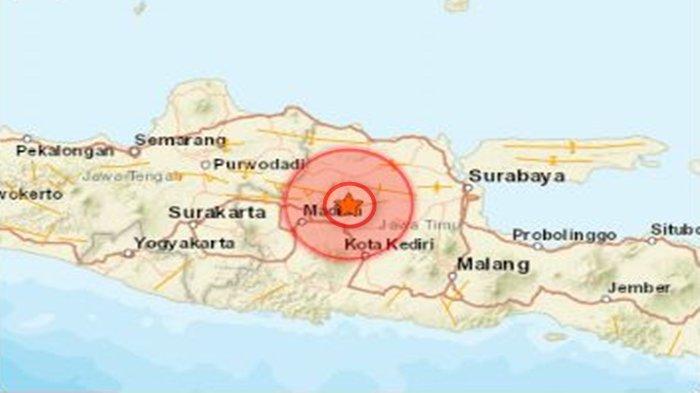 Gempa Di Nganjuk Jawa Timur Kamis 2872022 Pagi