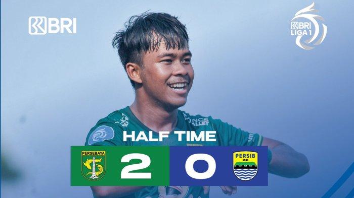 Hasil Persebaya Vs Persib Bandung Babak I Berakhir Dengan Skor 2 0 1