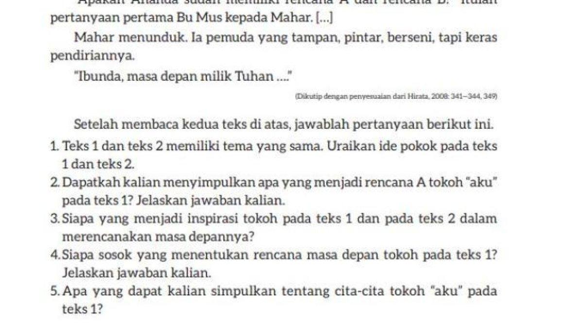 Ilustrasi Kunci Jawaban Kunci Jawaban Bahasa Indonesia Kelas 9 Smp Halaman 159 160 1