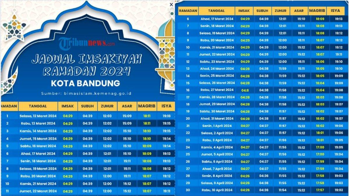 Jadwal Imsakiyah Bandung 1 Bulan Puasa Ramadhan 2024 3 Jadwal Imsakiyah Bandung 1 Bulan Puasa Ramadhan 2024 3