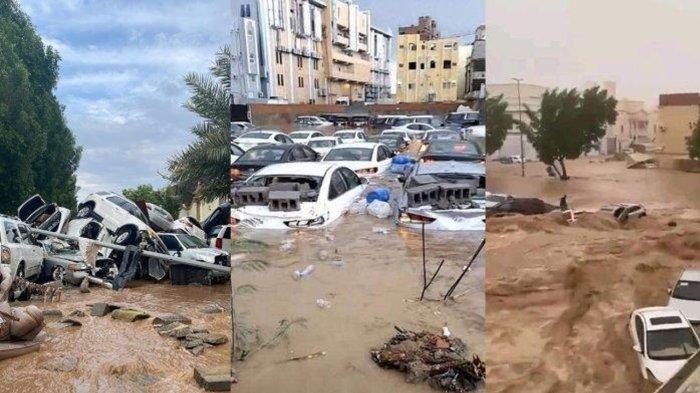 Kolase Foto Banjir Di Jeddah Arab Saudikolase Twitter
