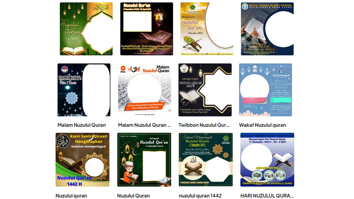 Link Twibbon Nuzulul Quran